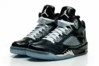 2019U air jordan 5 hommes mode basket pas cher blanc noir